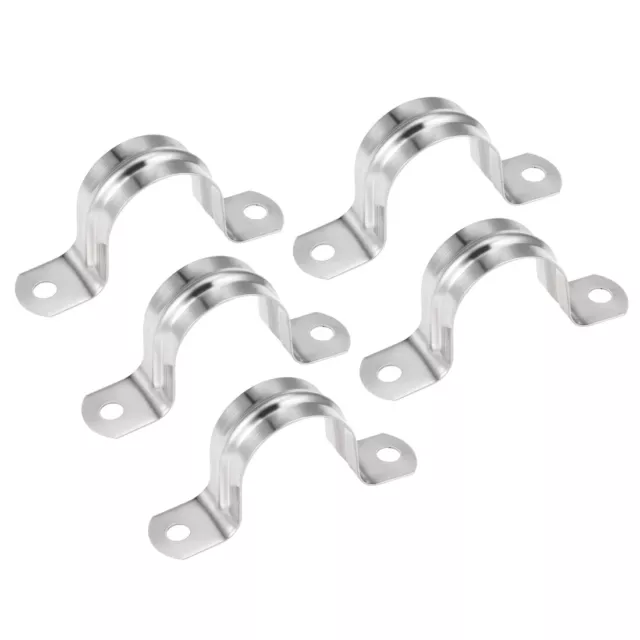 Collier U serrage conduits Sangle selle Tuyau Clip Acier inoxydable M32 5Pcs
