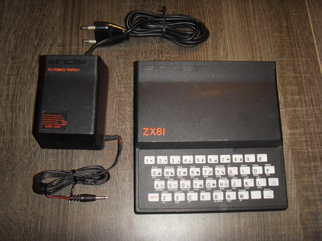 Ordinateur Vintage Sinclair ZX81 - Fonctionnel (Clavier Partiel) - Pour Pièces Ou Réparation
