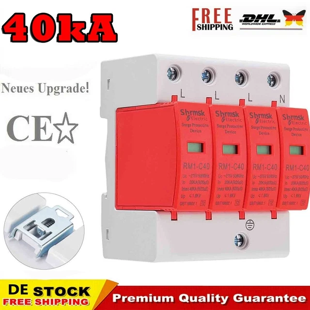 Überspannungsableiter 10kA-20kA Für Zuhause - Blitzschutz & Spannungsschutz 420V AC