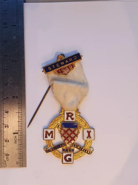 Vintage Masonic Jewels Medals - STEWARD 1949, CUMBERLAND & WESTMORLAND