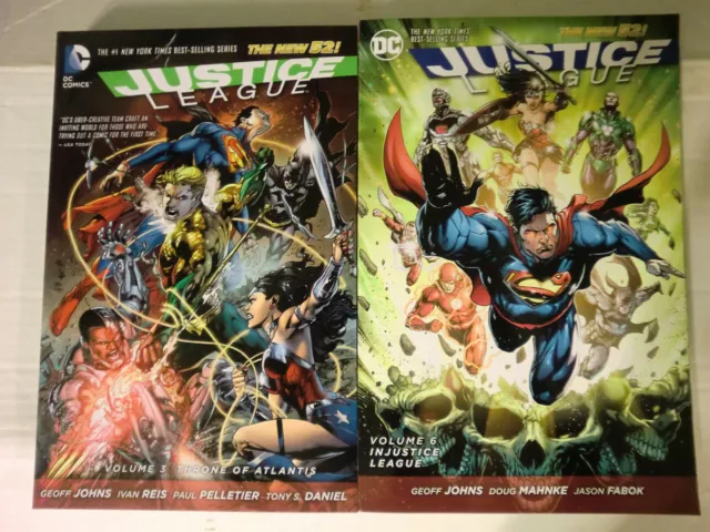 Justice League Throne of Atlantis Injustice TPB Superman Batman JLA Wonder Woman