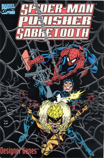 Spider-Man Punisher Sabretooth Designer Genes - Marvel Comics 1993 - TPB VF/NM