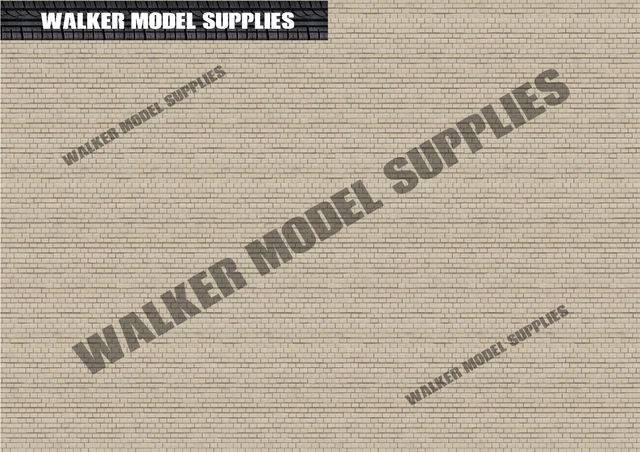Adesivo Murale Parete Mattoni Scala 1:64 Per Garage Modellismo Auto