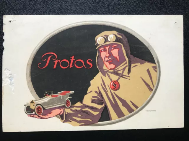 AK Litho (07) Werbung Protos Automobile, Siemens Schuckert,Technik, um1915 RAR