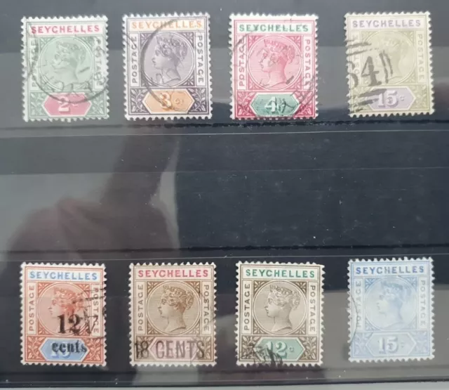 QV Seychelles Stamps Used