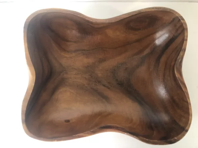 genuine monkey pod wood Hand Crafted Philippines Large Bowl