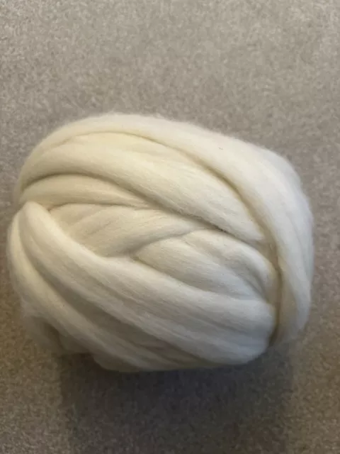 Natural Cream Merino Wool Roving/Laps 1kg for Crafting/Spinning