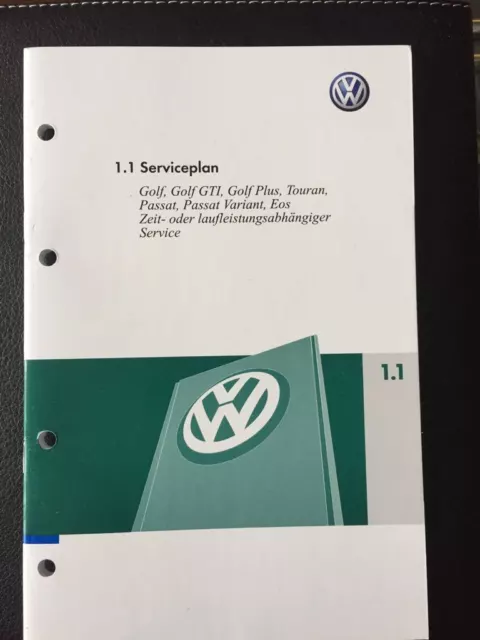 VW SERVICEHEFT SCHECKHEFT Serviceplan Wartungsheft Golf Passat Touran  ab2006 NEU EUR 24,99 - PicClick DE