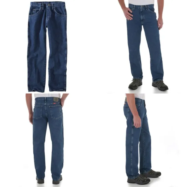 Neuf jeans Wrangler cinq étoiles coupe régulière pour hommes tailles cinq couleurs 100 % coton 3