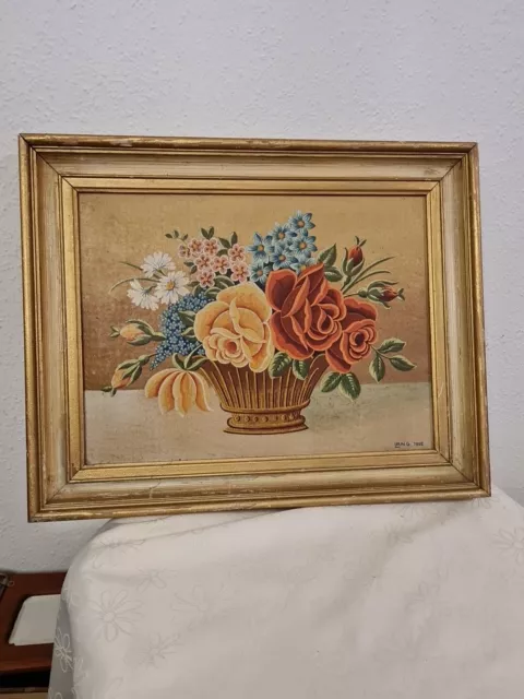 Bild Von Lang  1962 jahr Mit Schone Holzrahmen Goldfarben 47x37cm