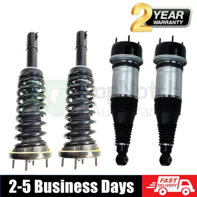 4X Front Rear Air Shock Struts w/Electronic Fit Jaguar XJ XJR X351 AWD C2D18593