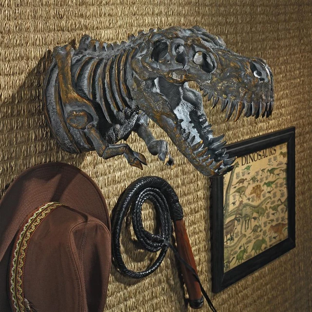 DESIGN TOSCANO BONES of the Dinosaur TRex Skeleton Wall Sculpture 102