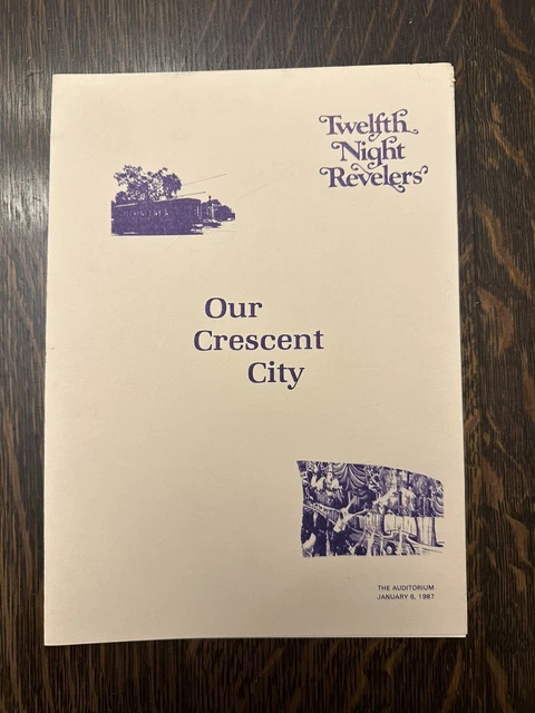 1987 TWELFTH NIGHT Revelers Ball Program- Mardi Gras Krewe Favor £14.16 ...