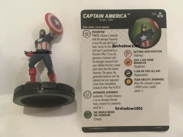Heroclix Captain America 018 Marvel Avengers War of the Realms