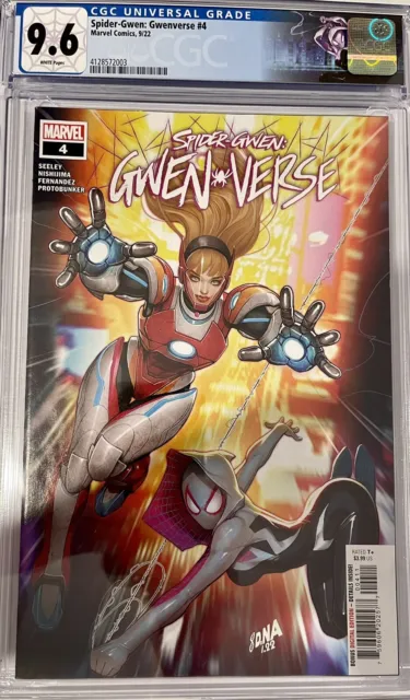 Spider-Gwen Gwenverse #4 (2022 Marvel Comics) 1st Print CGC 9.6 Custom CGC label
