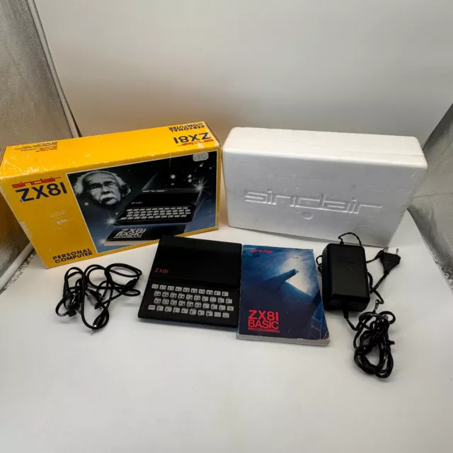 Sinclair ZX81 Computer mit OVP und Handbuch Vintage