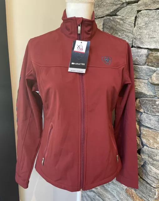 Ariat Tek NWT New Team Softshell Equestrian Jacket Rouge Red Womens Size M