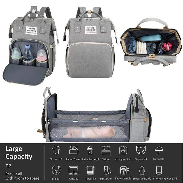Living Traveling Share Baby Diaper Bag Multi-Function Travel Waterproof Backpack