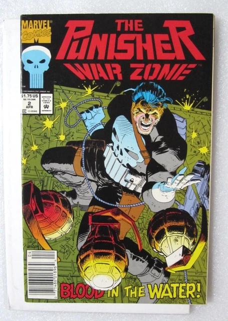 Punisher War Zone #2 - 1992 Marvel Comic - John Romita Jr. - Vf- Boarded