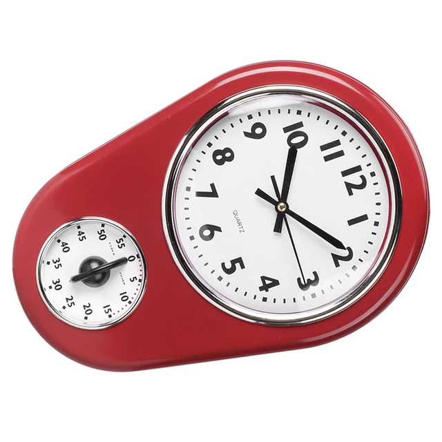 Horloge Murale Vintage Avec Grande Montre Suspendue Horloge Maison Cuisine FR