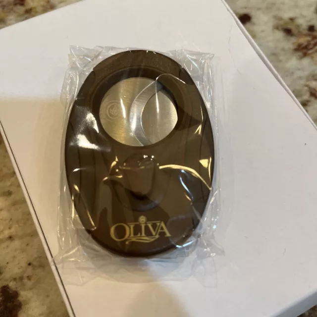 NIB Oliva Cigar Double Bladed Guillotine Cigar Cutter