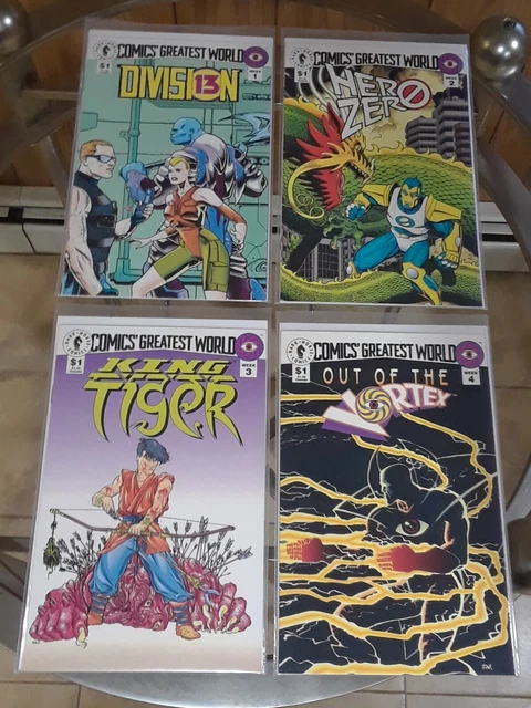 Comics Greatest World Week 1-4 ('93 Dark Horse) Division / Zero / Tiger / Vortex