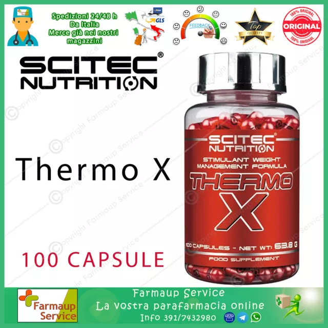 Scitec Nutrition Thermo X Termogenico ThermoX Dimagrante Con Carnitina 100 Cps