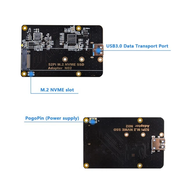RASPBERRY PI 4B Erweiterungsplatine M2 NVMe SSD Solid State Drive ...