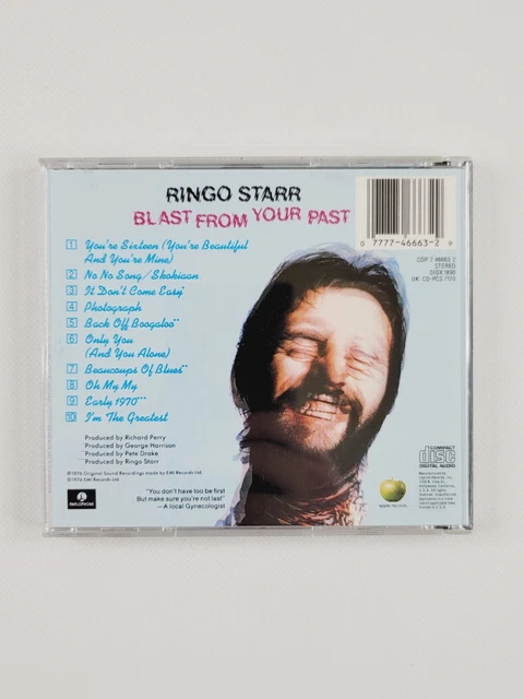 RINGO STARR - Blast from Your Past (EMI/Parlophone CD CDP-7-4663-2 Rare ...