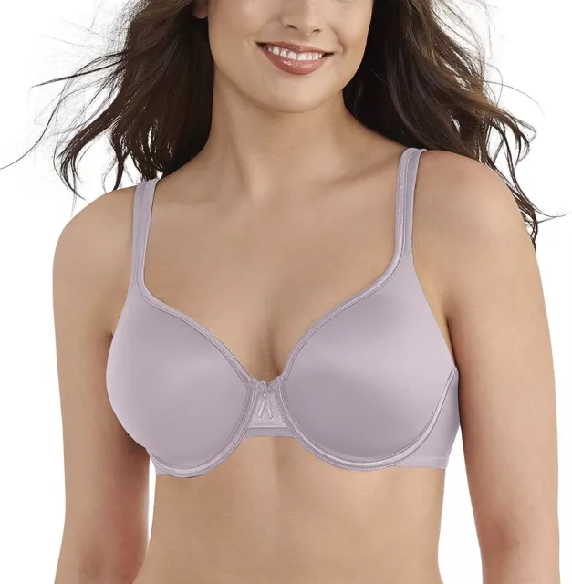 Vanity Fair Womens Body Caress Full Coverage Contour Bra Earthy Grey Size 36B