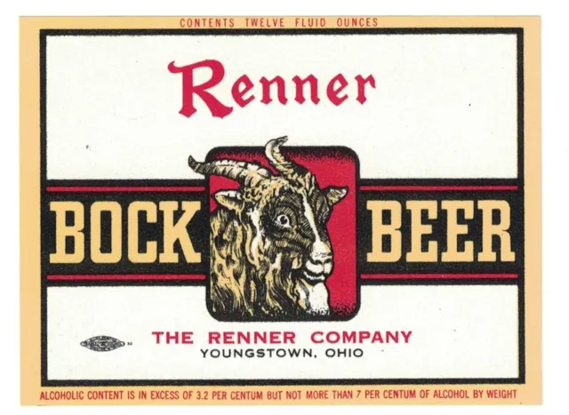 Renner Bock Beer Label