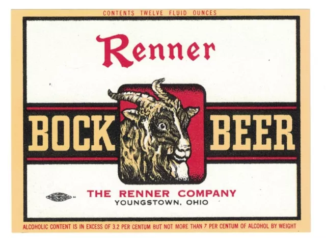 Renner Bock Beer Label