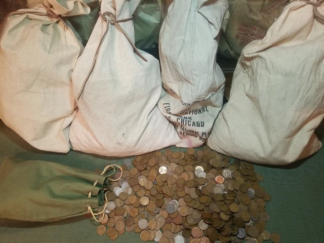 Lot of 500 TRULY UNSEARCHED US Lincoln Wheat Cents 1909-1958 Pennies