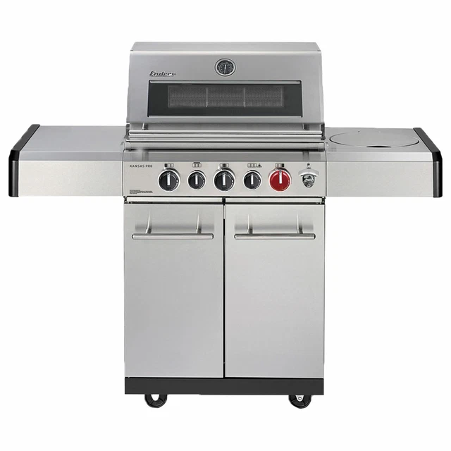 Gasgrill Enders KANSAS PRO 3 SIK TURBO Gas Grill - mit 3 Edelstahl Seitenbrenner