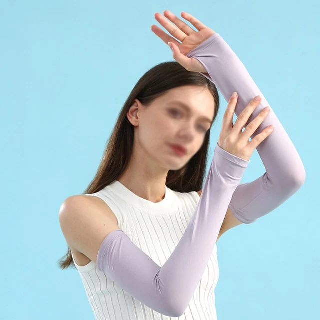 1 Pair Cycling Arms Sleeves UV Sun Sports Protection Breathable Arms Cool Cover