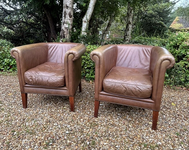 LAURA fantastic ASHLEY OSBORNE Brown Leather Tub