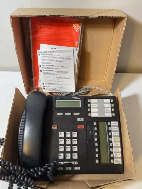 Nortel Networks Office Desk Phones Model T7316E Charcoal Black