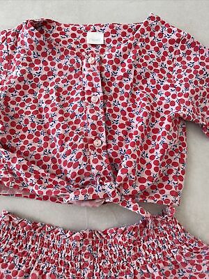 Next Girls Short Top Outfit Size 5 Years. 2