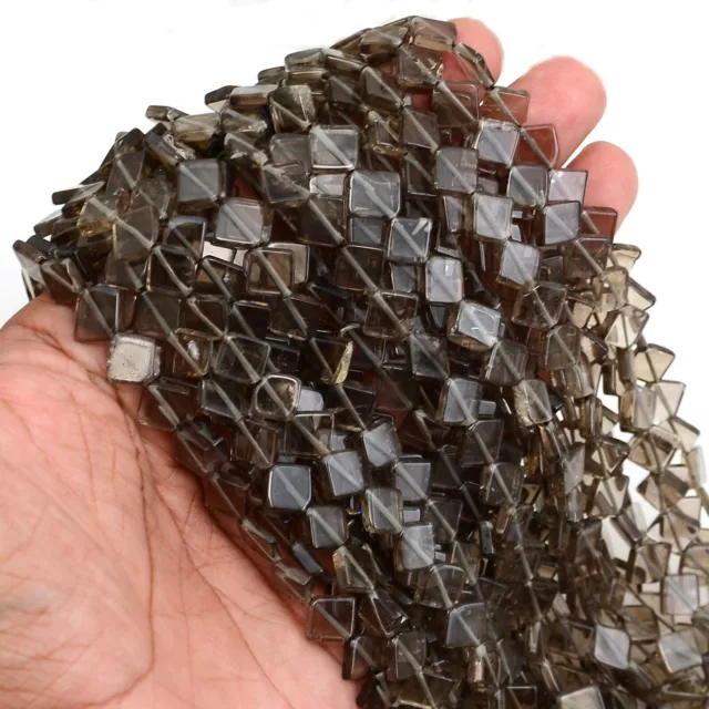 100% Natural Smokey Quartz Gemstone Beads Strand Kite Shape 13inch Wholesale Lot