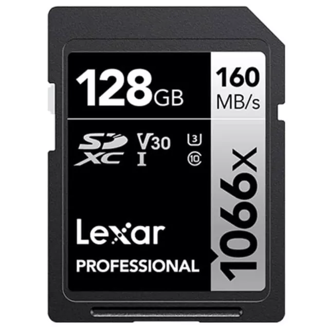 Lexar Professional 1066x SDXC UHS-I Card 128GB  LSD1066128G-BNNNG