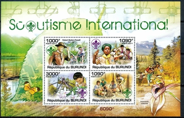 BURUNDI 2011 MNH SS, Boy Scouts, Baden Powell