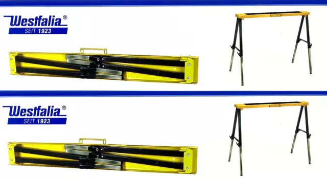 2x Westfalia Arbeitsbock Gerüstbock Klappbock Bock klappbar höhenverstellbar NEU