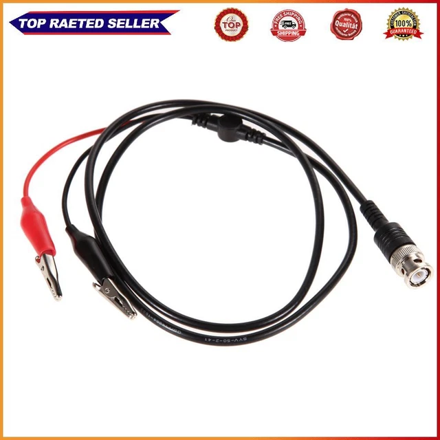 Alta qualità 2 pz/set 110 cm BNC Q9 doppio alligatore clip oscilloscopio sonda Messl