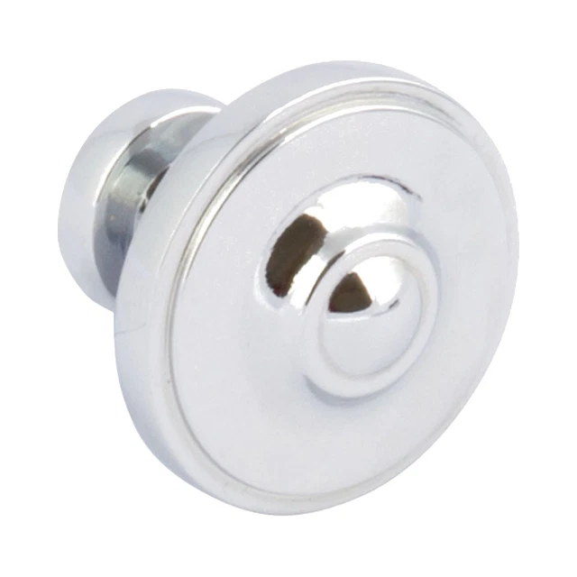 ARIEL CHROME KNOB Cupboard Cabinet Door Drawer Pull Knob in Polished Finish 33mm