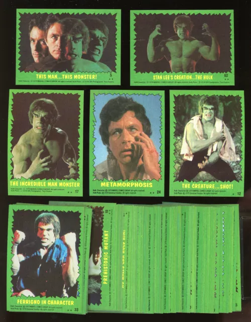 1979 Topps The Incredible HULK Complete 88 card set ~ NM-MT  ((BEAUTY!!)) Marvel