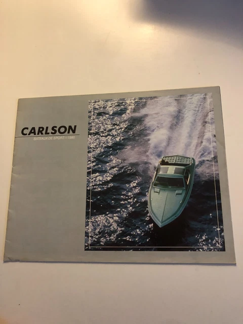 CARLSON 1980 sport  Bateau Voilier catalogue publicitaire vintage C30