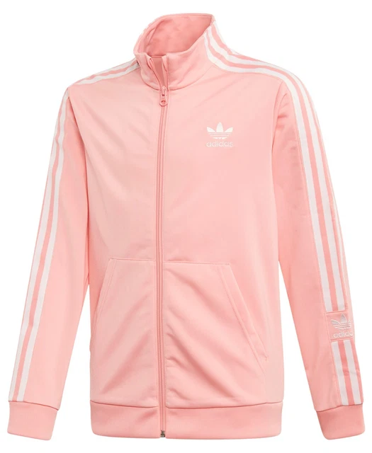 Adidas 'Originali' Chiusura Lacci da Bambino Pista Top - Rosa/Bianco - 7 Anni -
