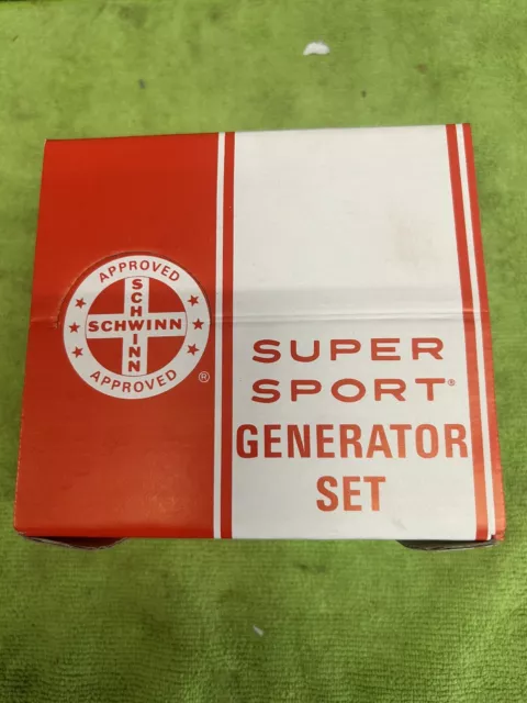 Nos Vintage Schwinn Super Sport Generator Light Set In Original Box