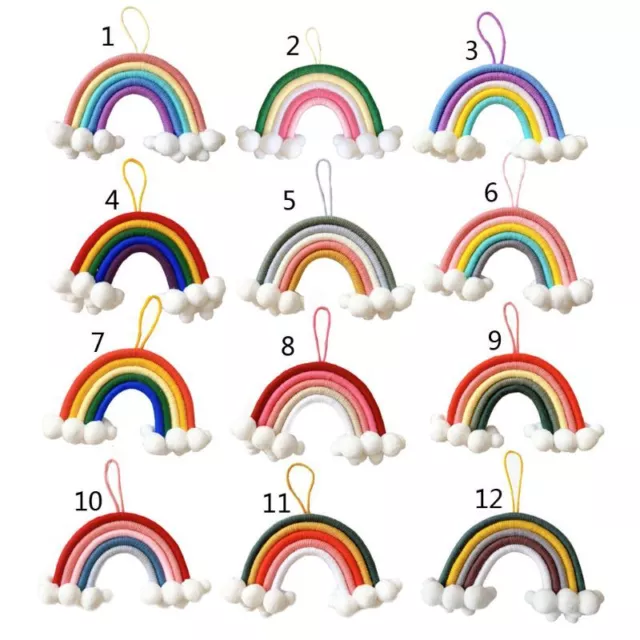 Kids Room Rainbow Weaving Wall Art Ornaments Handmade Home Decorations