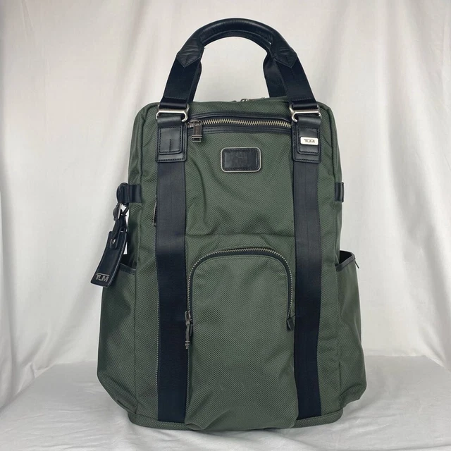 TUMI 22380SPH Alpha BRAVO Lejeune 2-Way Backpack Tote Green Ballistic Nylon